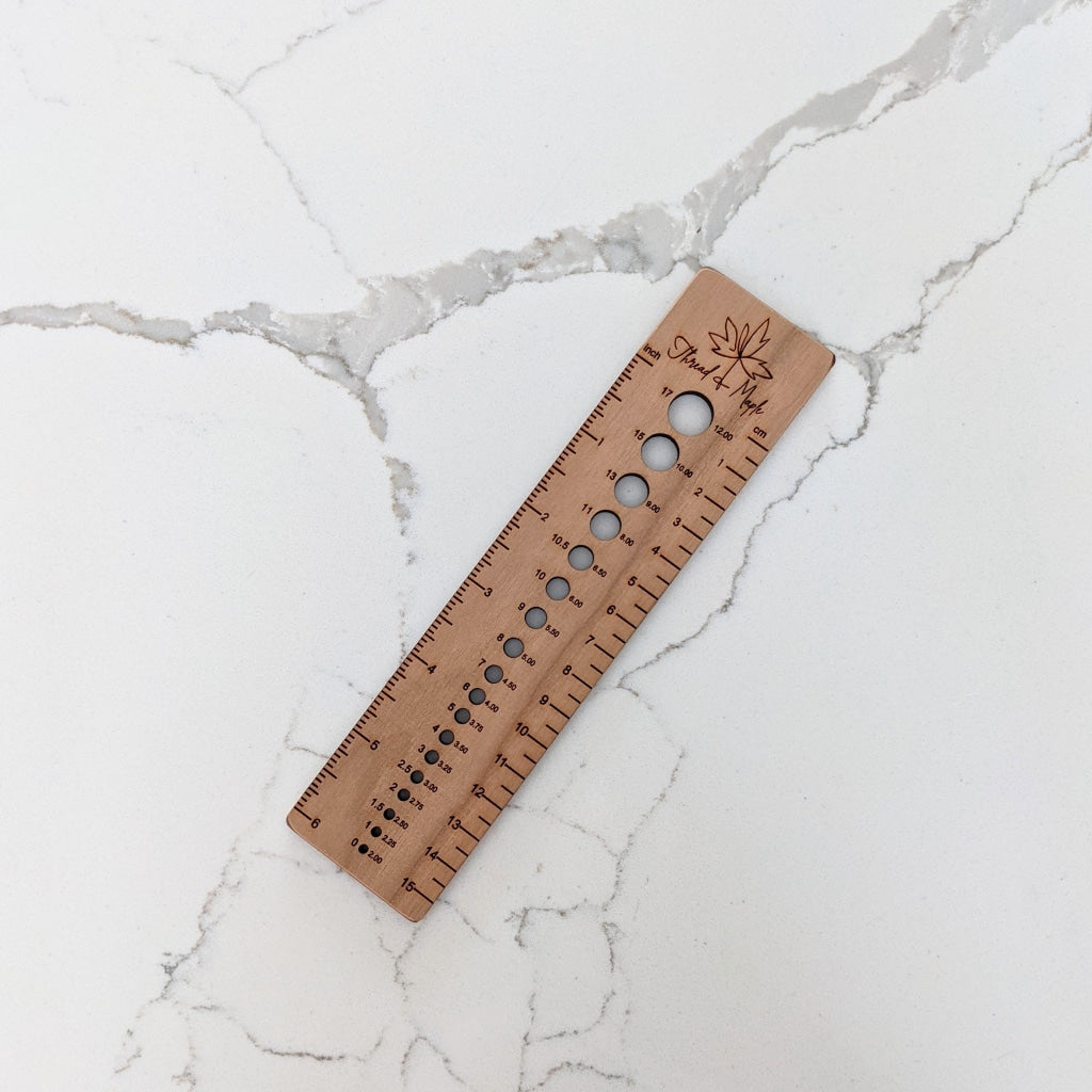 needle gauge ruler 6 inch