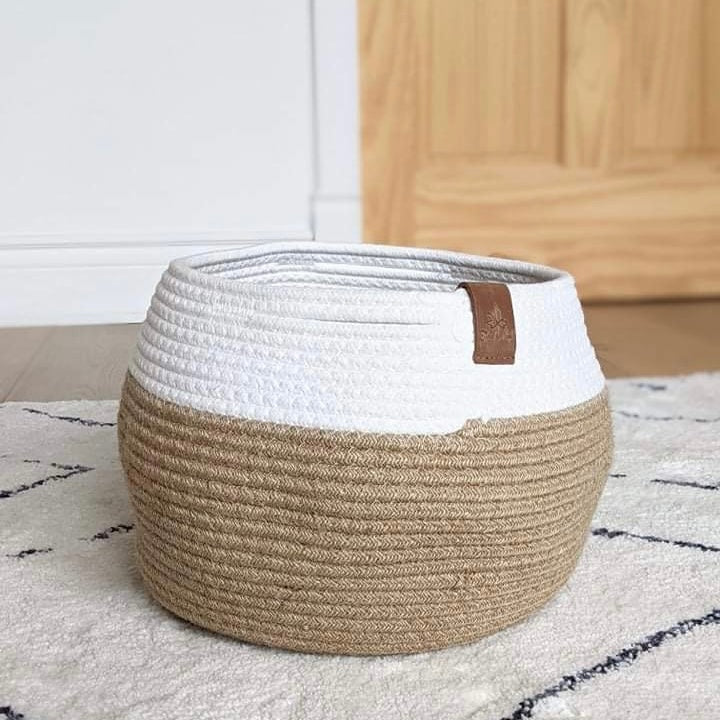 Jute Caddy Basket - Tan - Baskets