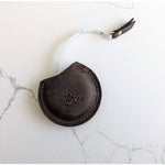 brown leather sewing tape measure