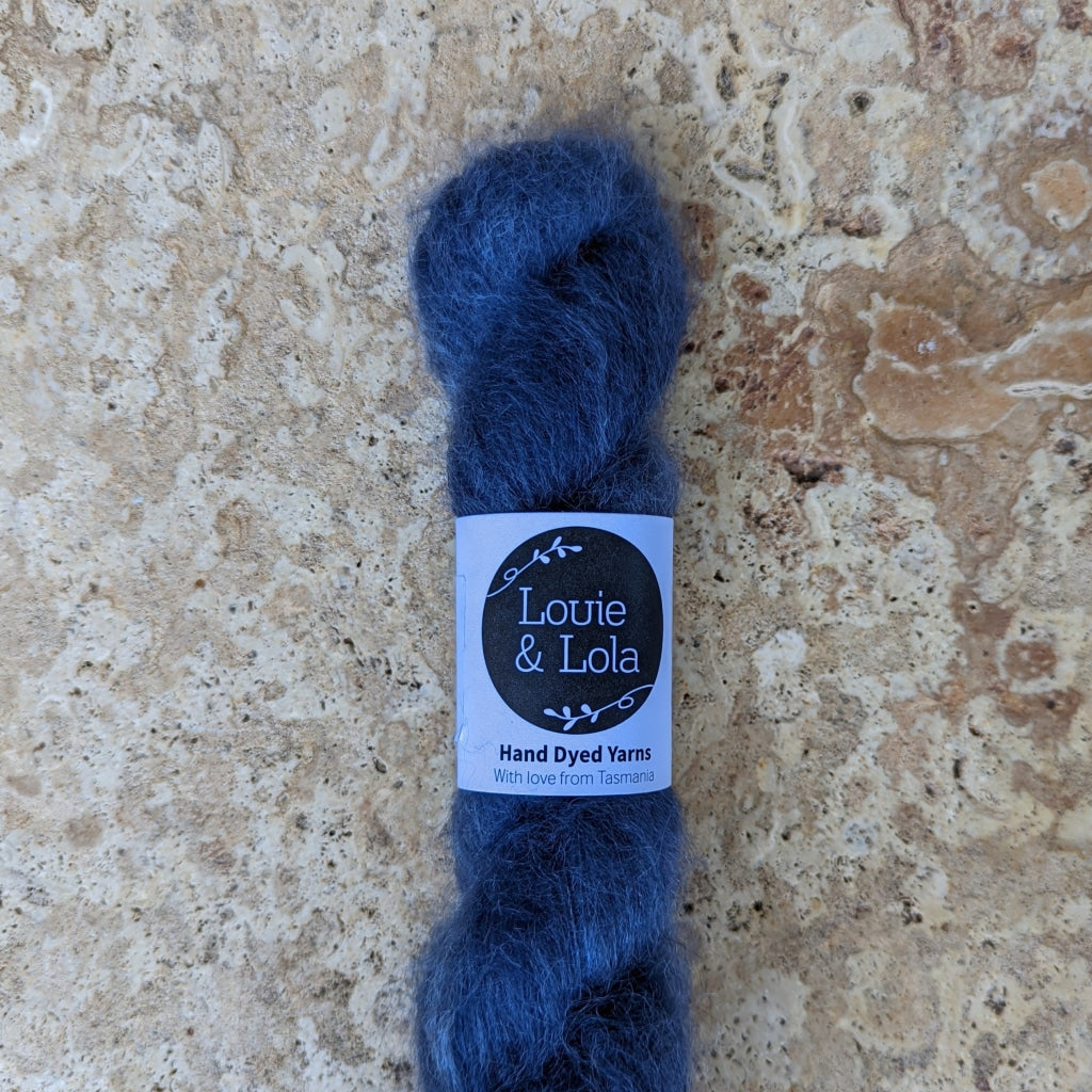 Louie & Lola Mohair Silk Lace - Denim - Yarn