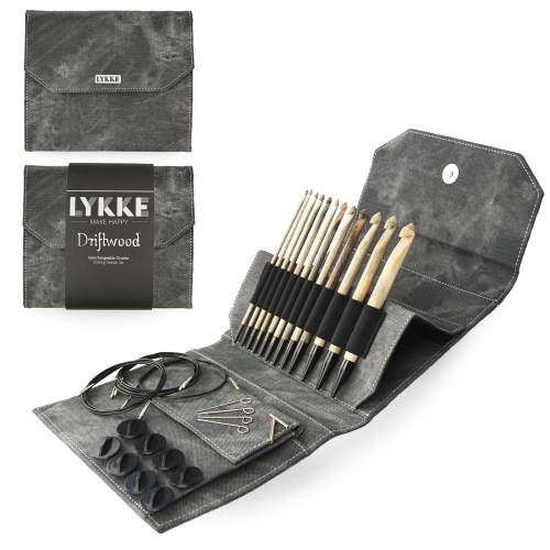 Lykke Driftwood IC Tunisian 12pc Crochet Hook Set