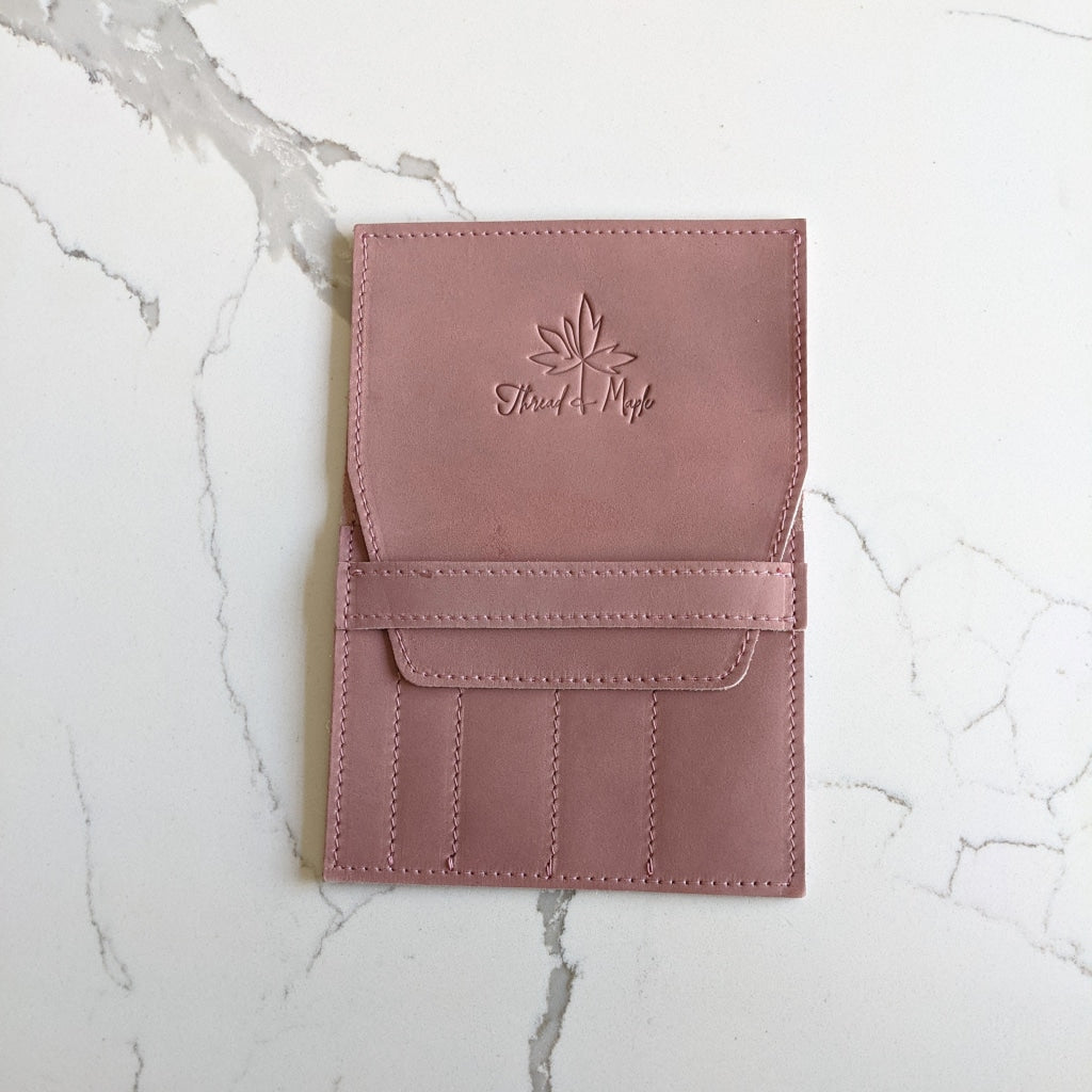 Needle Holder Slip - Rose - Leather Goods